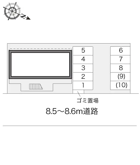 ★手数料０円★大村市小路口町 月極駐車場